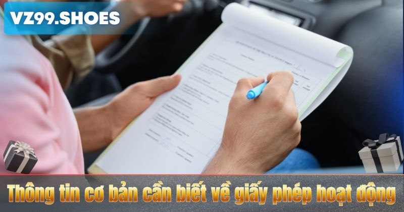 Thông tin cơ bản cần biết về giấy phép hoạt động